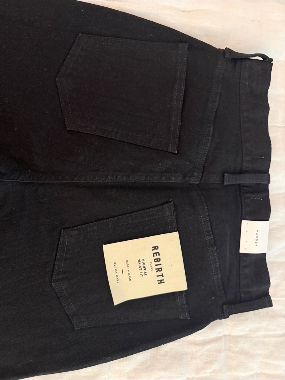Moussy Denim Black Rebirth Flare jeans
